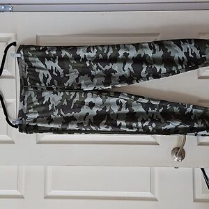 Lucky Brand Camo Green Lounge Pajama Pants,Size Large,Drawstring Waist,N…